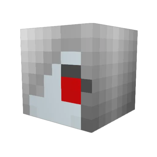 tirazel Minecraft avatar head, 3D render