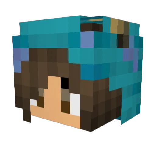 tired720_ Minecraft avatar head, 3D render