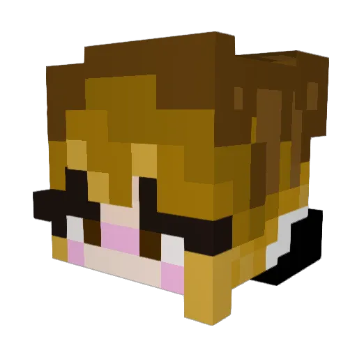 tired_apollo Minecraft avatar head, 3D render