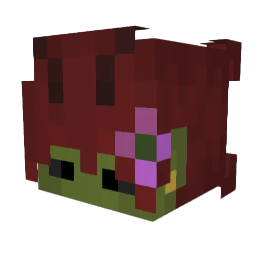 tired_moth Minecraft avatar head, 3D render