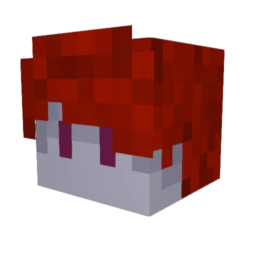 tiredglacier Minecraft avatar head, 3D render