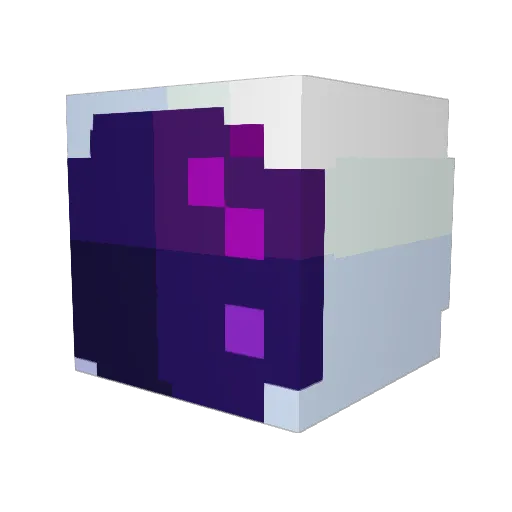 tiredvioletss Minecraft avatar head, 3D render