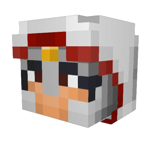 tirinos Minecraft avatar head, 3D render