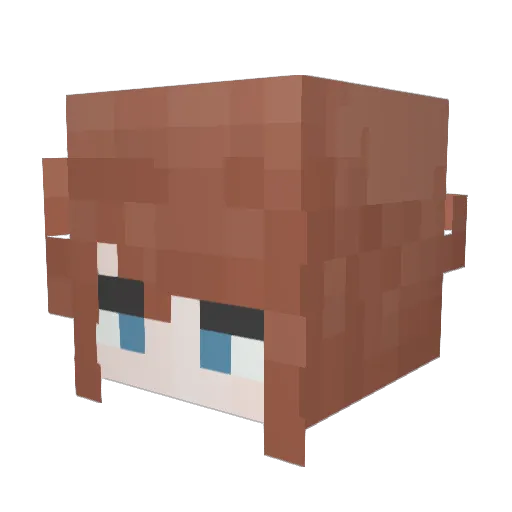 tiriyen Minecraft avatar head, 3D render