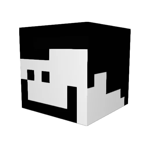 tirreno Minecraft avatar head, 3D render