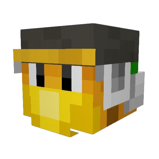 tirtls Minecraft avatar head, 3D render