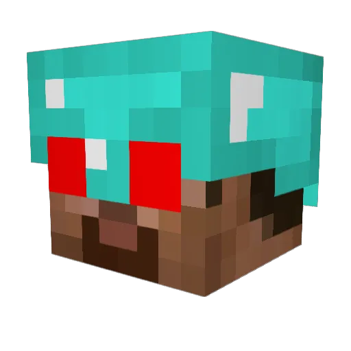 tirvine04 Minecraft avatar head, 3D render