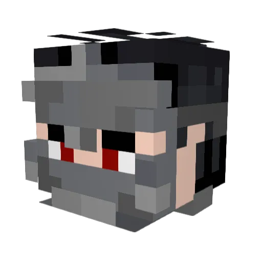 tirzay Minecraft avatar head, 3D render