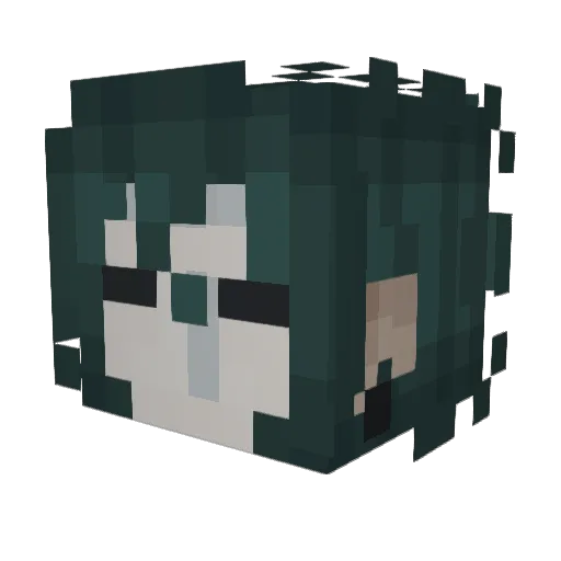 tis_o0 Minecraft avatar head, 3D render
