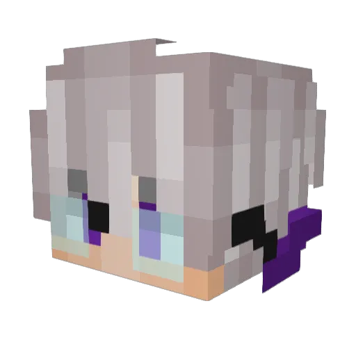 tisha369 Minecraft avatar head, 3D render