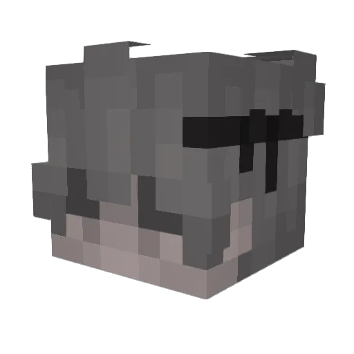 tismit Minecraft avatar head, 3D render