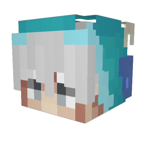 titan15hd Minecraft avatar head, 3D render