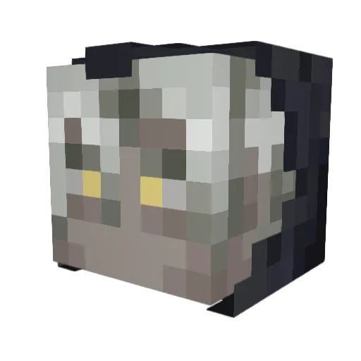 titan_greg Minecraft avatar head, 3D render