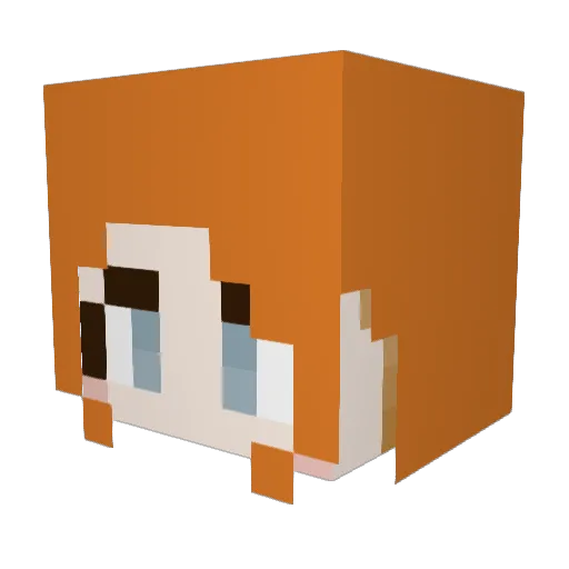 titanbrat Minecraft avatar head, 3D render