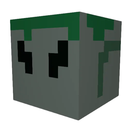 titancoloss Minecraft avatar head, 3D render