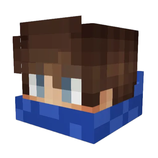 titanelijah Minecraft avatar head, 3D render