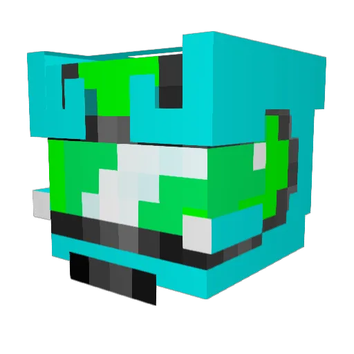 titanmaddox Minecraft avatar head, 3D render