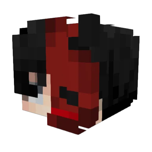 titanxpectral Minecraft avatar head, 3D render
