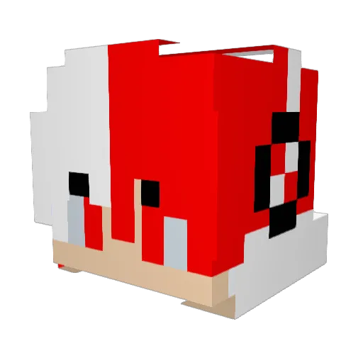 titetuv Minecraft avatar head, 3D render