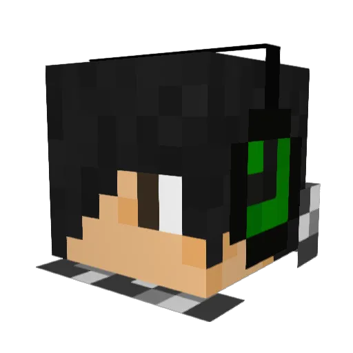 titi264 Minecraft avatar head, 3D render