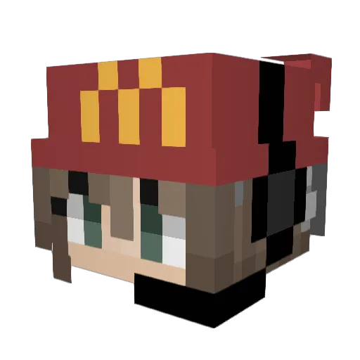 titibaco Minecraft avatar head, 3D render