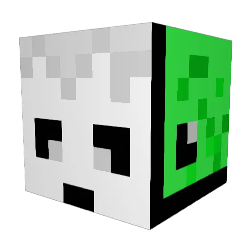 titibray Minecraft avatar head, 3D render