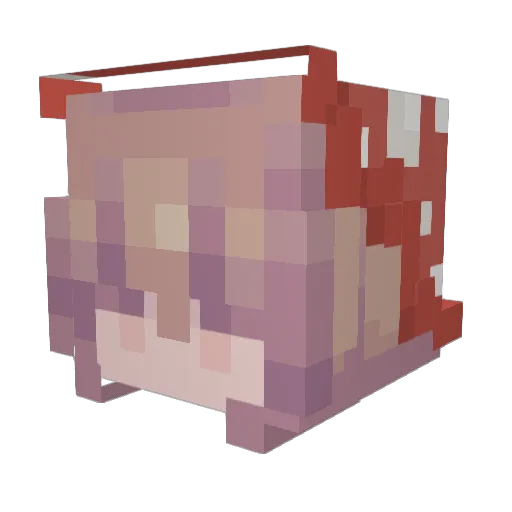 titimonster Minecraft avatar head, 3D render
