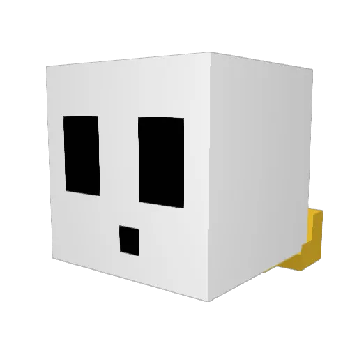 titipro666 Minecraft avatar head, 3D render