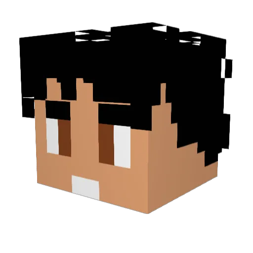titis1309 Minecraft avatar head, 3D render