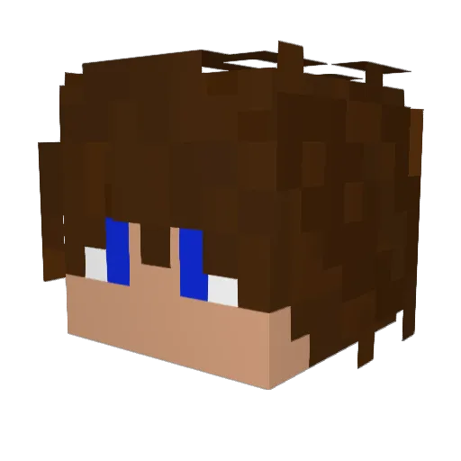 titiwu Minecraft avatar head, 3D render
