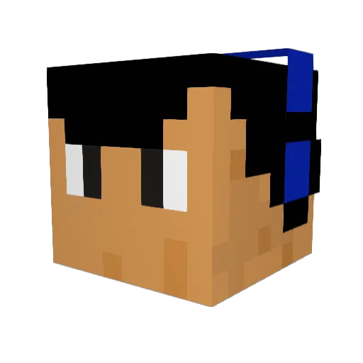 titofrito Minecraft avatar head, 3D render