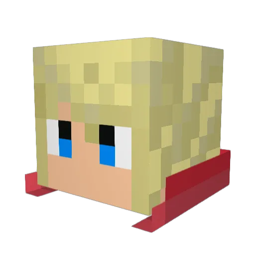 titom11 Minecraft avatar head, 3D render