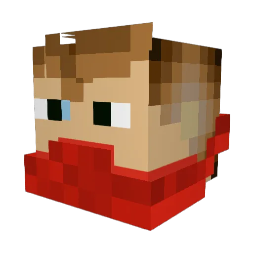 titosboy Minecraft avatar head, 3D render