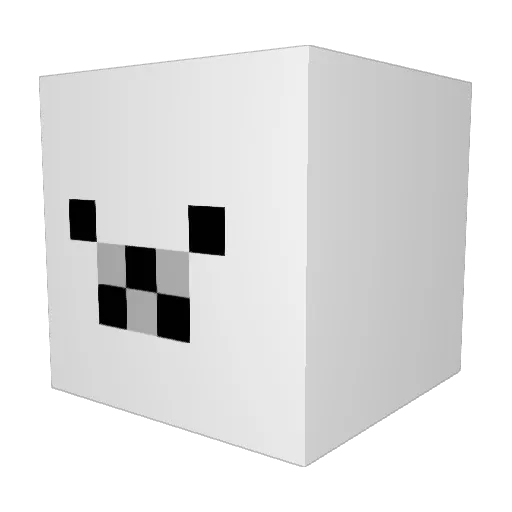 titpopp Minecraft avatar head, 3D render