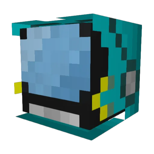 titrationator Minecraft avatar head, 3D render