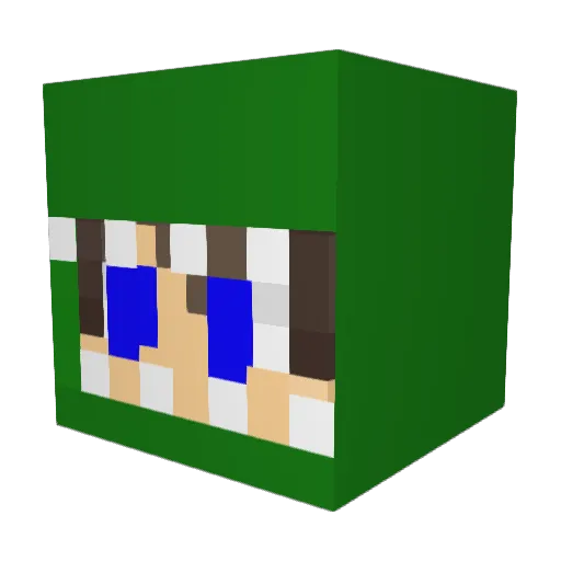 titusjo Minecraft avatar head, 3D render