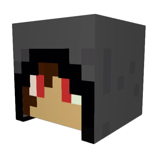 titusssy Minecraft avatar head, 3D render