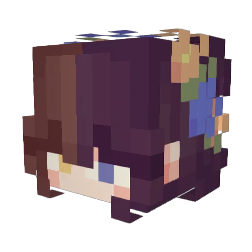 tixonochek Minecraft avatar head, 3D render