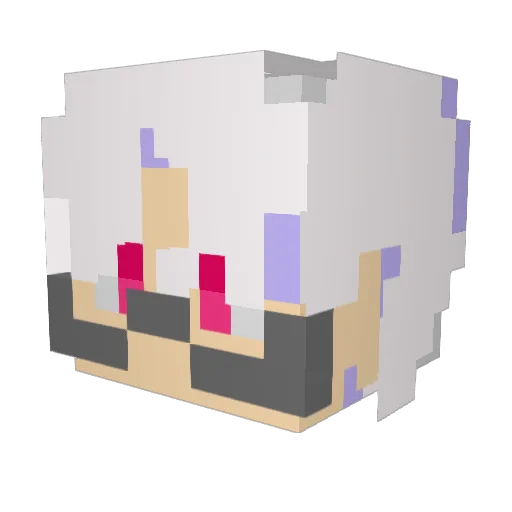 tiz_fiz Minecraft avatar head, 3D render