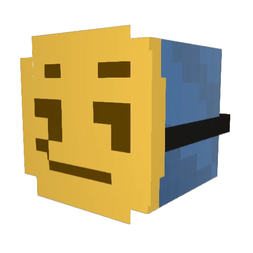 tizerq Minecraft avatar head, 3D render