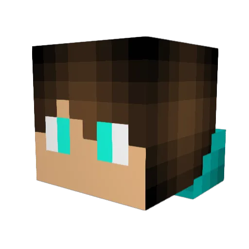 tizi2808 Minecraft avatar head, 3D render
