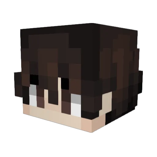 tiznum Minecraft avatar head, 3D render