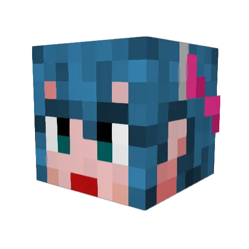 tizumi Minecraft avatar head, 3D render