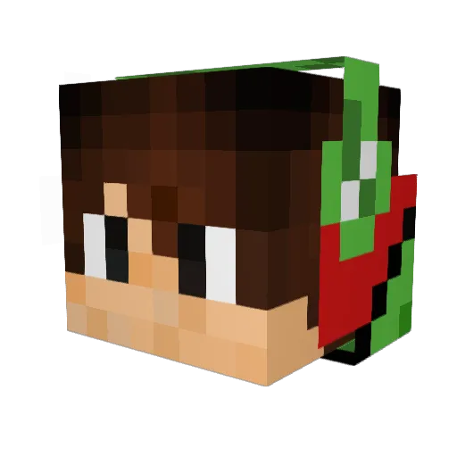 tizzilgrande Minecraft avatar head, 3D render