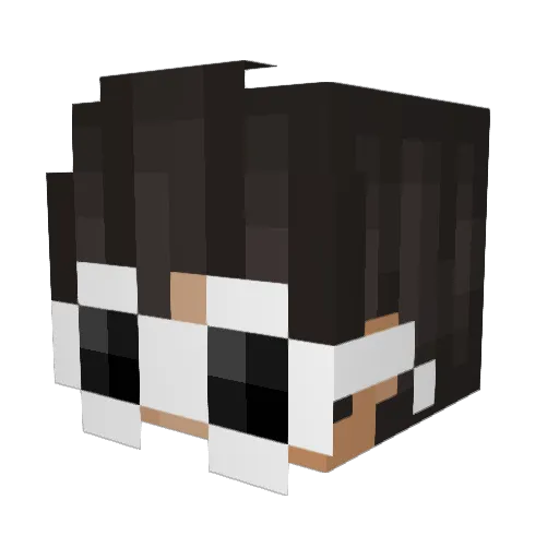 tjage Minecraft avatar head, 3D render