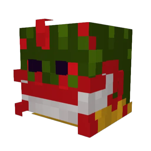 tjappiekip Minecraft avatar head, 3D render