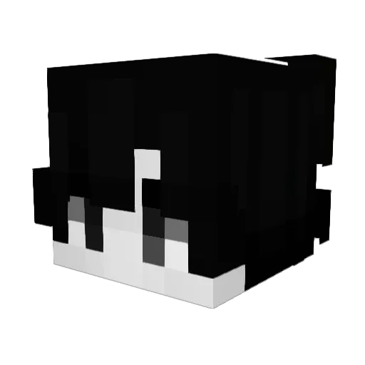 tjau Minecraft avatar head, 3D render
