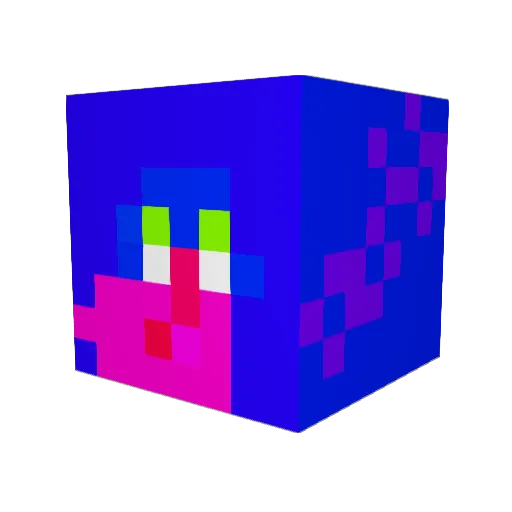 tjd2007 Minecraft avatar head, 3D render