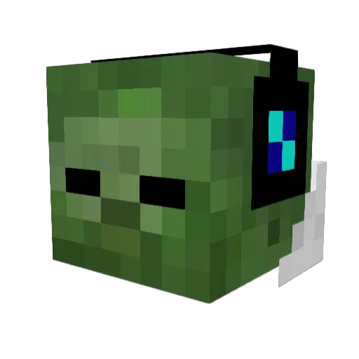 tjdlegdht Minecraft avatar head, 3D render