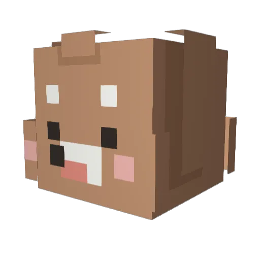 tjdud04 Minecraft avatar head, 3D render